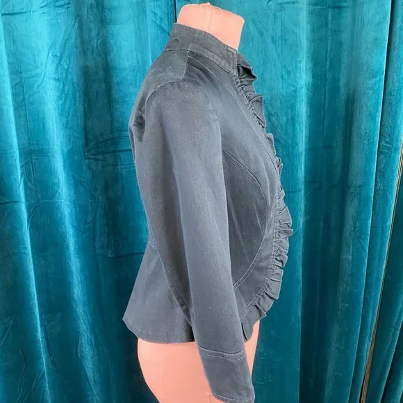 Studio JPR Open Front Ruffle Blazer Jacket - Picture 3 of 7